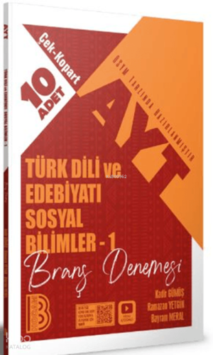 Benim Hocam 2026 AYT Türk Dili ve Edebiyatı Sosyal Bilimler - 1 Çek Ko