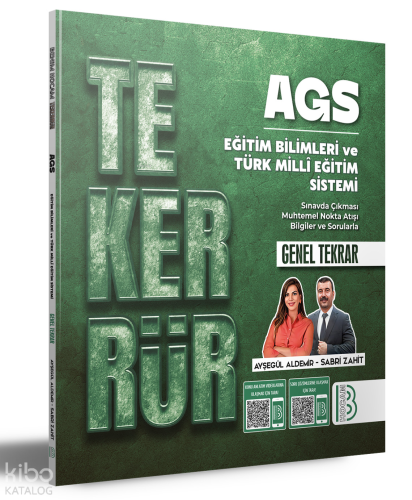 Benim Hocam AGS Tekerrür KPSS Eğitim Bilimleri ve Türk Milli Eğitim Si