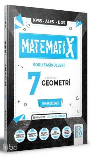 Benim Hocam Yayınları 2021 KPSS ALES DGS MatematiX Soru Fasikülleri 7