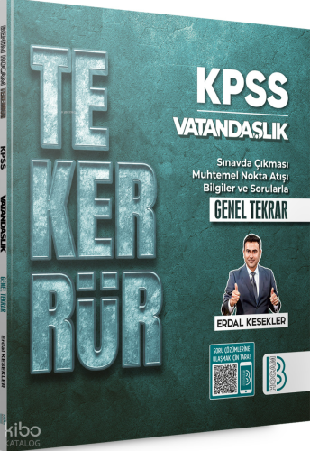 Benim Hocam Yayınları Tekerrür - KPSS - Vatandaşlık Genel Tekrar | Erd