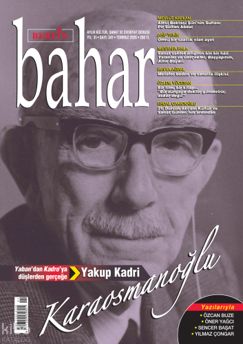 Berfin Bahar Aylık Kültür Sanat ve Edebiyat Dergisi 341. Sayı (Temmuz 2026)