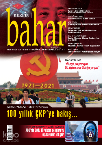 Berfin Bahar Aylık Kültür Sanat ve Edebiyat Dergisi Sayı: 283 Eylül 2021