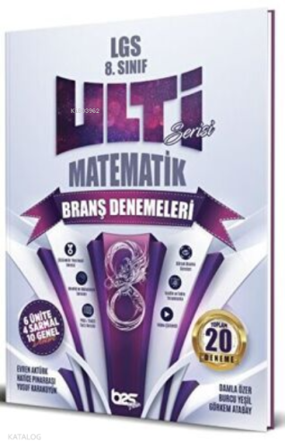 Bes Yayınları 8. Sınıf LGS Matematik Ulti Serisi Denemeleri | Kolektif