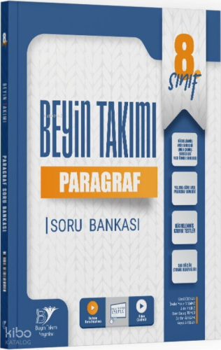 Beyin Takımı Yayınları 8. Sınıf Paragraf Soru Bankası | Kolektif | Bey