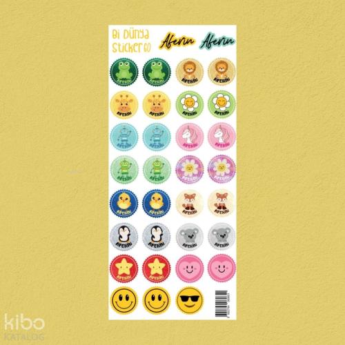 Bi Dünya Store Aferin Temalı Sticker Seti (M060)