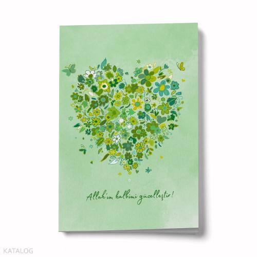Bi Dünya Store Allah'ım Kalbimi Güzelleştir A6 Çizgili Mini Defter Not Defteri