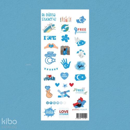 Bi Dünya Store Doğu Türkistan Temalı Sticker Seti (M042)