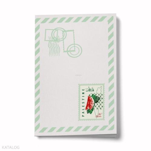 Bi Dünya Store Filistin Mektubu A6 Çizgili Mini Defter Not Defteri