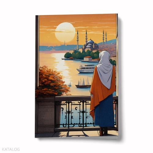 Bi Dünya Store İstanbul'u Seyretmek A6 Çizgili Mini Defter Not Defteri