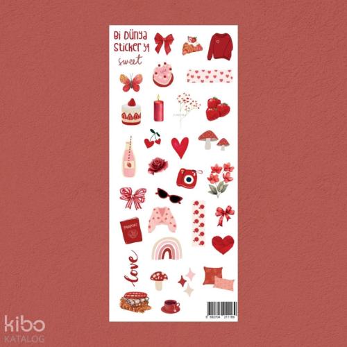 Bi Dünya Store Kırmızı Günler Sticker Seti (M039)