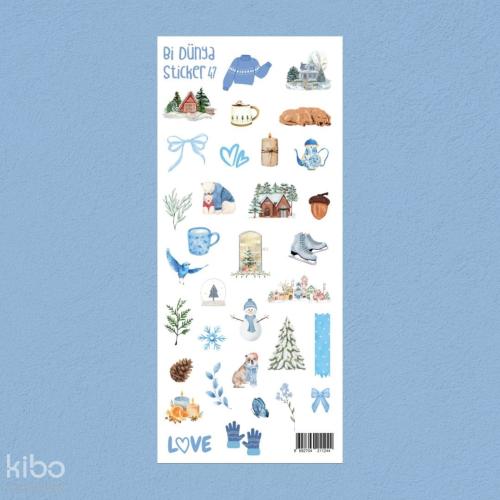 Bi Dünya Store Kış Temalı Sticker Seti (M047)