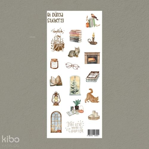 Bi Dünya Store Kitapkurdu Sticker Seti (M023)