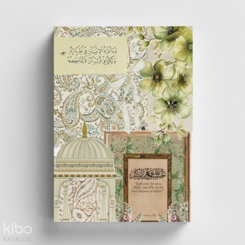 Bi Dünya Store Kolaj Serisi 17- Allah Bize Yeter İslami Defter (Ayet-Hadisli)