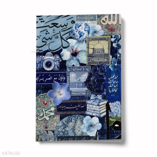 Bi Dünya Store Kolaj Serisi  2 - Ma-i Letafet A6 Çizgili Mini Defter Not Defteri