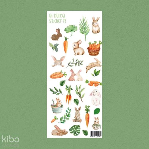 Bi Dünya Store Küçük Tavşan Sticker Seti (M072)