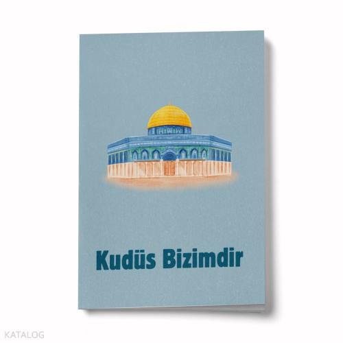 Bi Dünya Store Kudüs Bizimdir A6 Çizgili Mini Defter Not Defteri