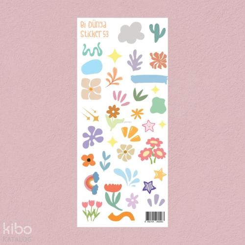 Bi Dünya Store Renkli Dünya Sticker Seti (M053)