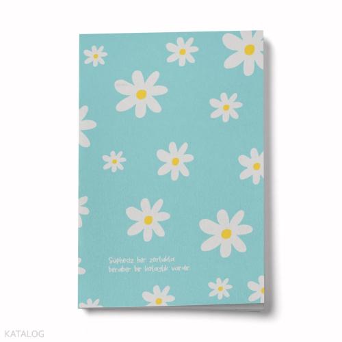 Bi Dünya Store Şüphesiz Her Zorlukla Beraber Bir Kolaylık Vardır A6 Çizgili Mini Defter Not Defteri