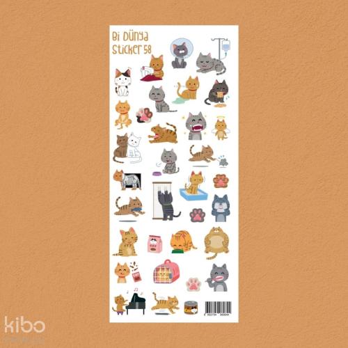 Bi Dünya Store Yaramaz Kediler Sticker Seti (M058)