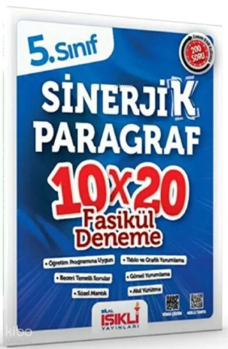 Bilal Işıklı 5. Sınıf Sinerjik Paragraf 10x20 Deneme | Kolektif | Bila