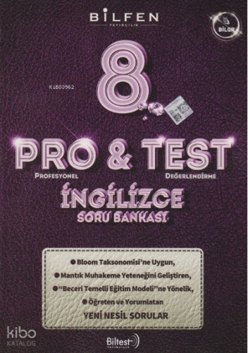 Bilfen Yayıncılık 8. Sınıf Pro Test İngilizce Soru Bankası | Kolektif 