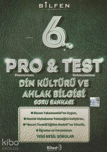 Bilfen Yayınları 6. Sınıf Din Kültürü ve Ahlak Bilgisi ProTest Soru Bankası Bilfen 