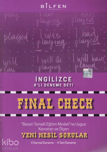 Bilfen Yayınları 8. Sınıf LGS İngilizce Final Check 8 li Deneme Seti B