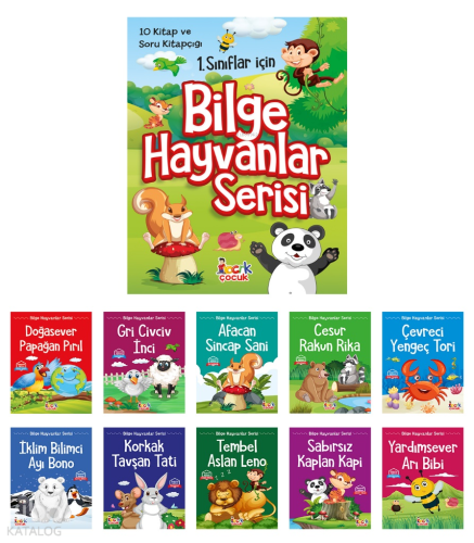 Bilge Hayvanlar Serisi;(10 Kitap+Soru Kitapçığı) | Tuba Öztürk | Bcrk 