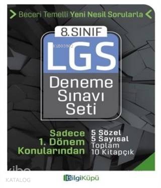 Bilgi Küpü Yayınları 8. Sınıf 1. Dönem LGS Deneme Sınavı Seti Bilgi Küpü