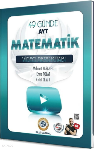 Bilgi Sarmal AYT Matematik 49 Günde Video Ders Kitabı | Mehmet Karanfi