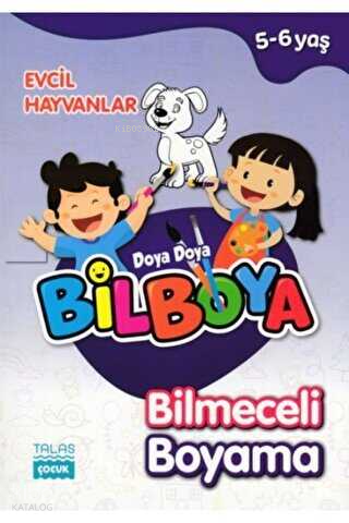 Bilmeceli Boyama  Evcil Hayvanlar( 5-6 )Yaş