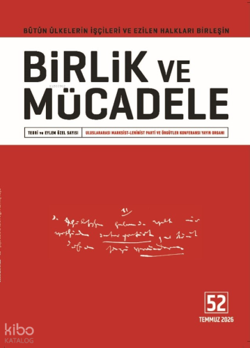 Birlik ve Mücadele Sayı: 52 | Kolektif | EOS İletişim