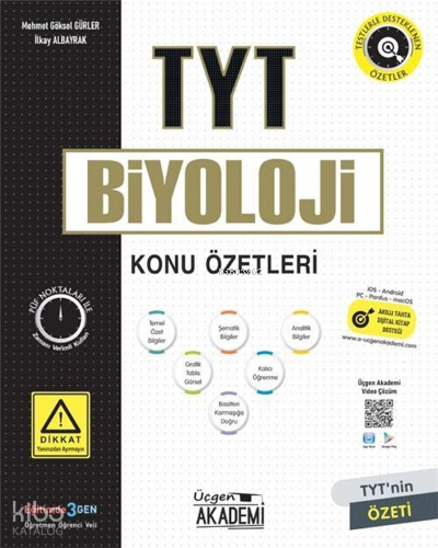 Biyoloji - Konu Özeti | Kolektif | Üçgen Akademi (Hazırlık)