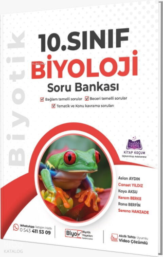 Biyotik Yayınları 10. Sınıf Soru Bankası Biyoloji