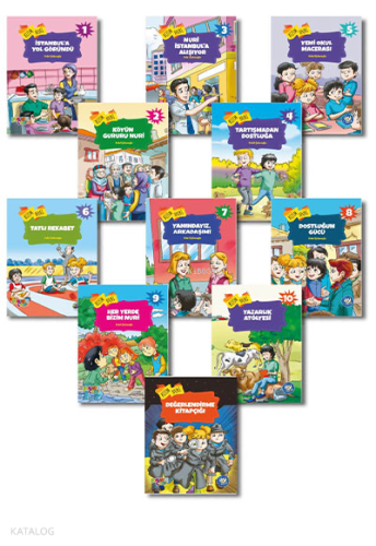 Bizim Nuri Hikaye Seti (10 Kitap + Değerlendirme Soruları) | İlter Bat