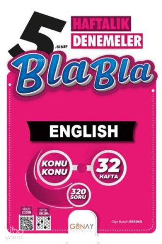 BLA BLA Serisi 32 Haftalık 5. Sınıf İngilizce