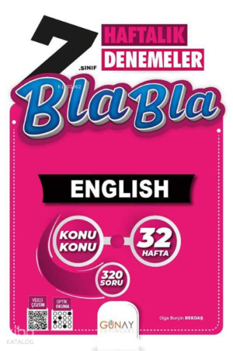BLA BLA Serisi 32 Haftalık 7. Sınıf İngilizce | Kolektif | Günay Yayın