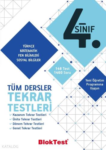 BlokTest Yayınları 4. Sınıf Tüm Dersler Tekrar Testleri BlokTest