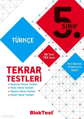 BlokTest Yayınları 5. Sınıf Türkçe Tekrar Testleri BlokTest 