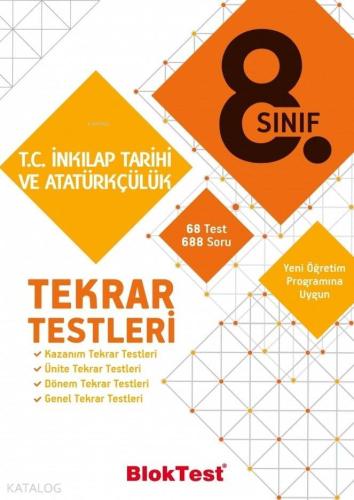 BlokTest Yayınları 8. Sınıf LGS T.C. İnkılap Tarihi ve Atatürkçülük Tekrar Testleri BlokTest