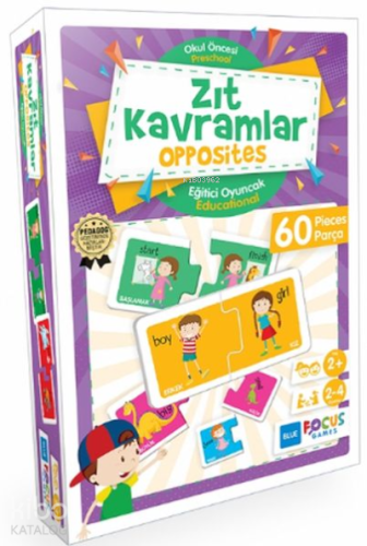 Blue Focus Zıt Kavramlar – Opposites;60 Parça
