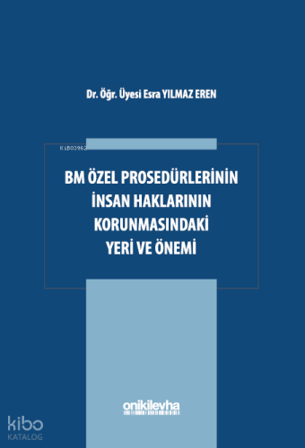 BM Özel Prosedürlerinin İnsan Hakları Korumasındaki Yeri ve Önemi