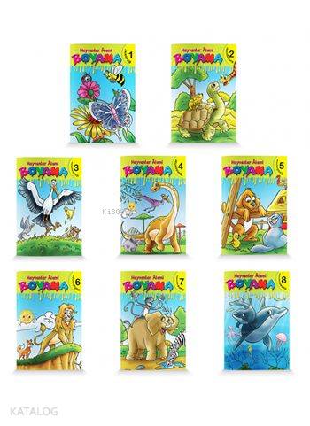 Boyama Hayvanlar Alemi (8 Kitap)