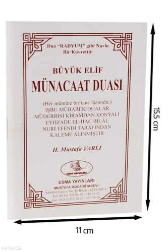 Büyük Elif Münacaat Duası