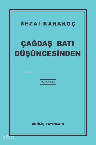 Çağdaş Batı Düşüncesinden | Sezai Karakoç | Diriliş Yayınları
