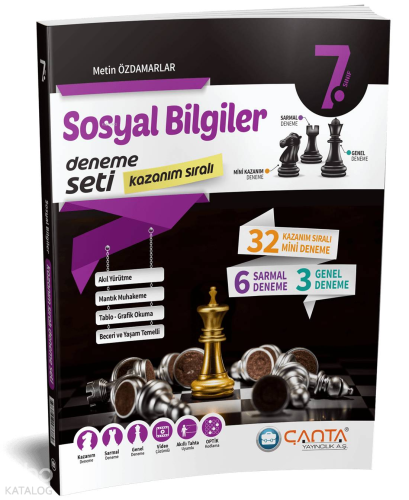 Çanta 7. Sınıf Sosyal Bilgiler Kazanım Sıralı Deneme Seti | Kolektif |