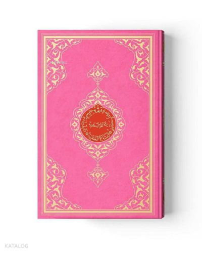 Çanta Boy Renkli Kur'an-ı Kerim (Miklebli, Pembe, Mühürlü, 2 Renkli) |