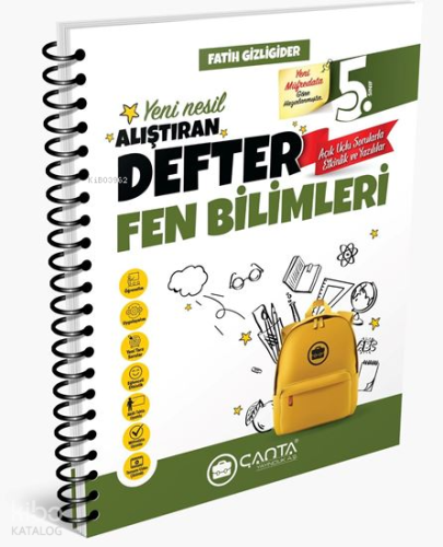 Çanta Yayınları 5. Sınıf Fen Bilimleri Okula Yardımcı Alıştıran Defter