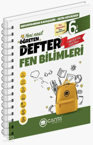 Çanta Yayınları 6. Sınıf Fen Bilimleri Öğreten Defter | Kolektif | Çan