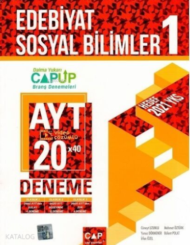 Çap Ayt Up Deneme Edebiyat Sosyal 1 (30*20) - 2021 | Kolektif | Çap Ya